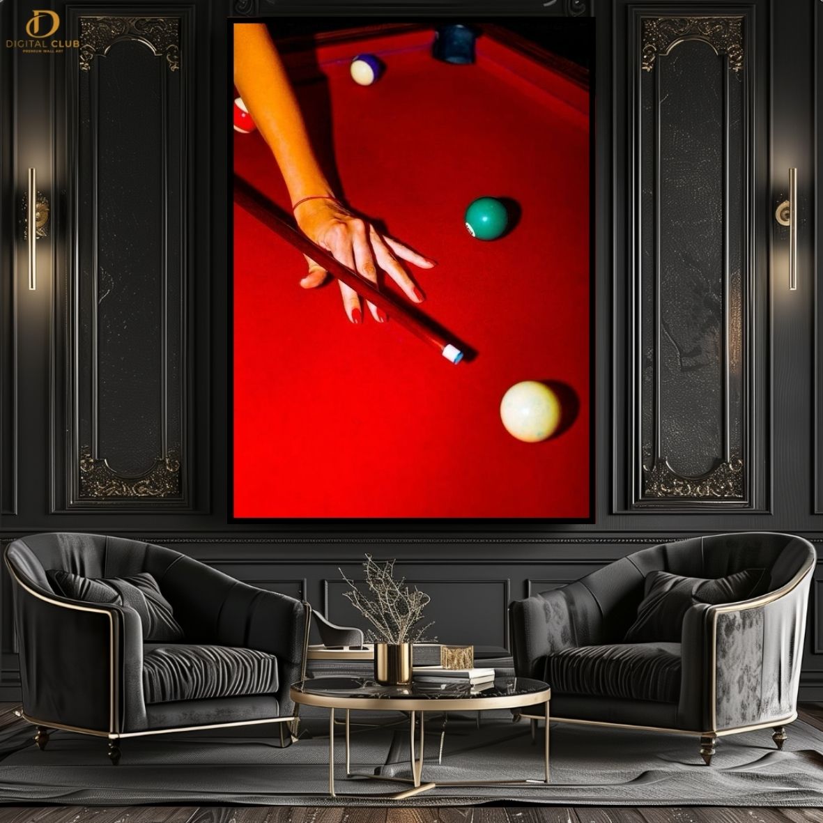 Billiards Mood 2- Snooker -Premium Wall Art