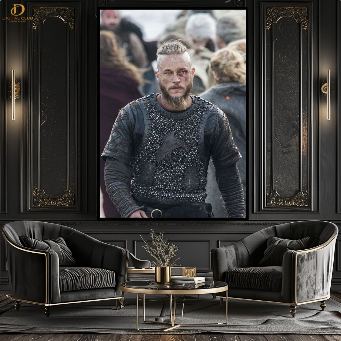 Ragnar Vikings 2- Movie - Premium Wall Art