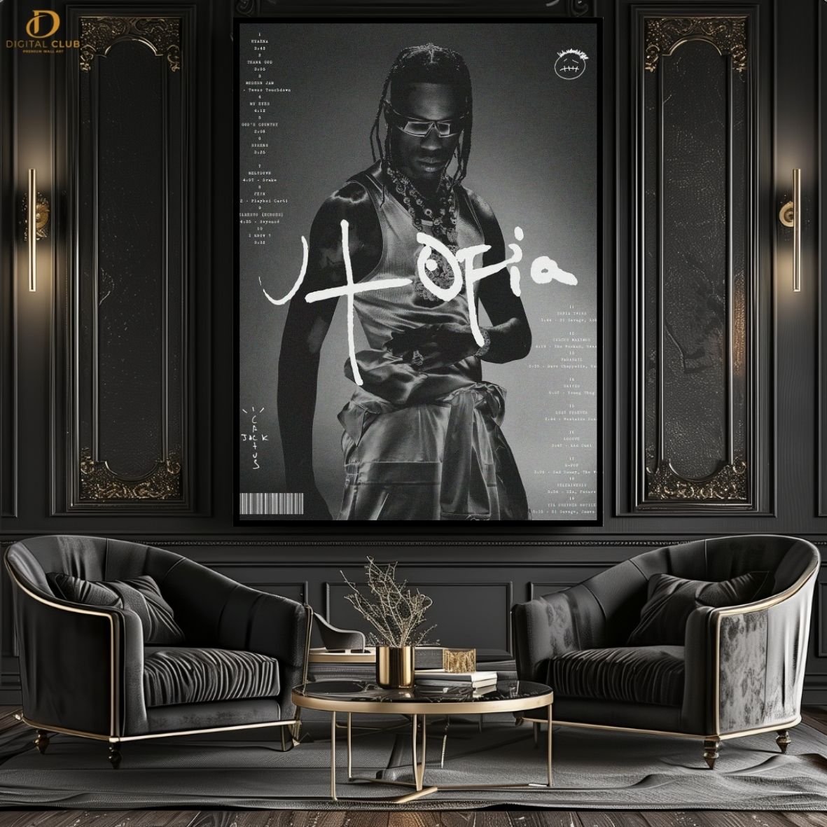 Travis Scott 13 -Music Artist- Premium Wall Art