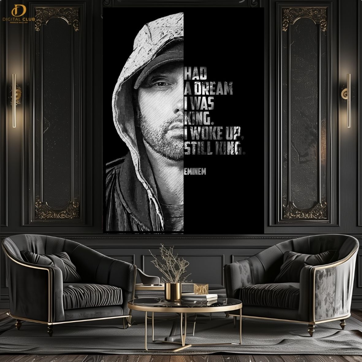Eminem Quotes - Music Artist- Premium Wall Art