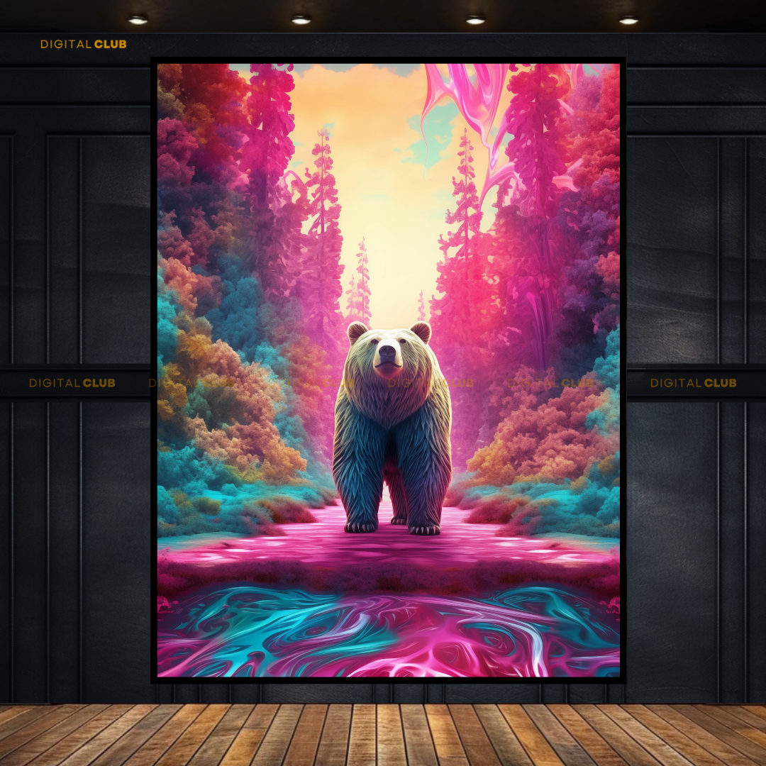 Bear Artwork - Animal & Wildlife Premium Wall Art