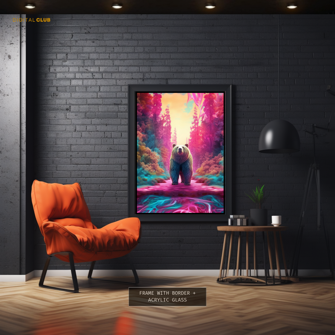 Bear Artwork - Animal & Wildlife Premium Wall Art