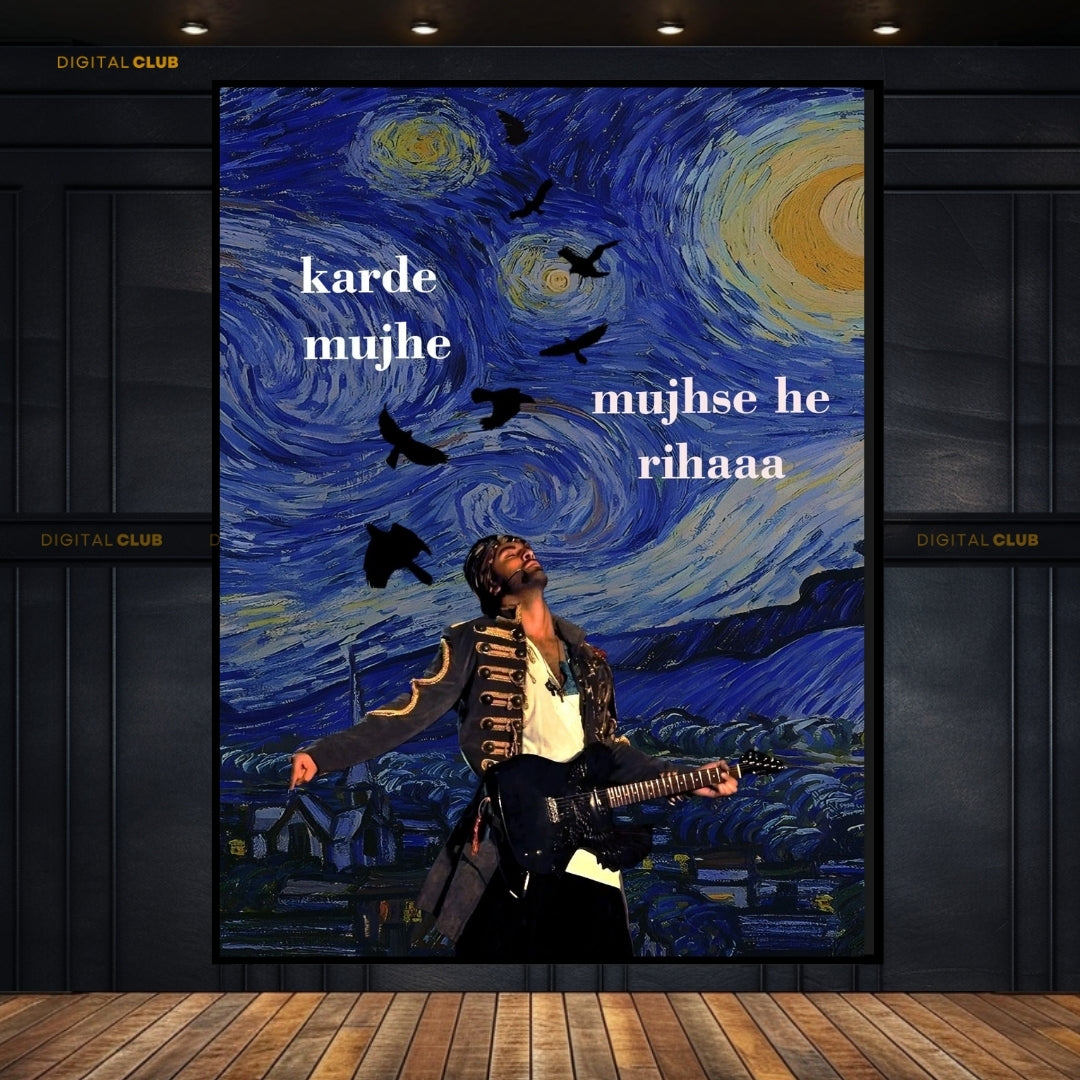 Nadaan Parinde- Ranbir Kapoor - Premium Wall Art