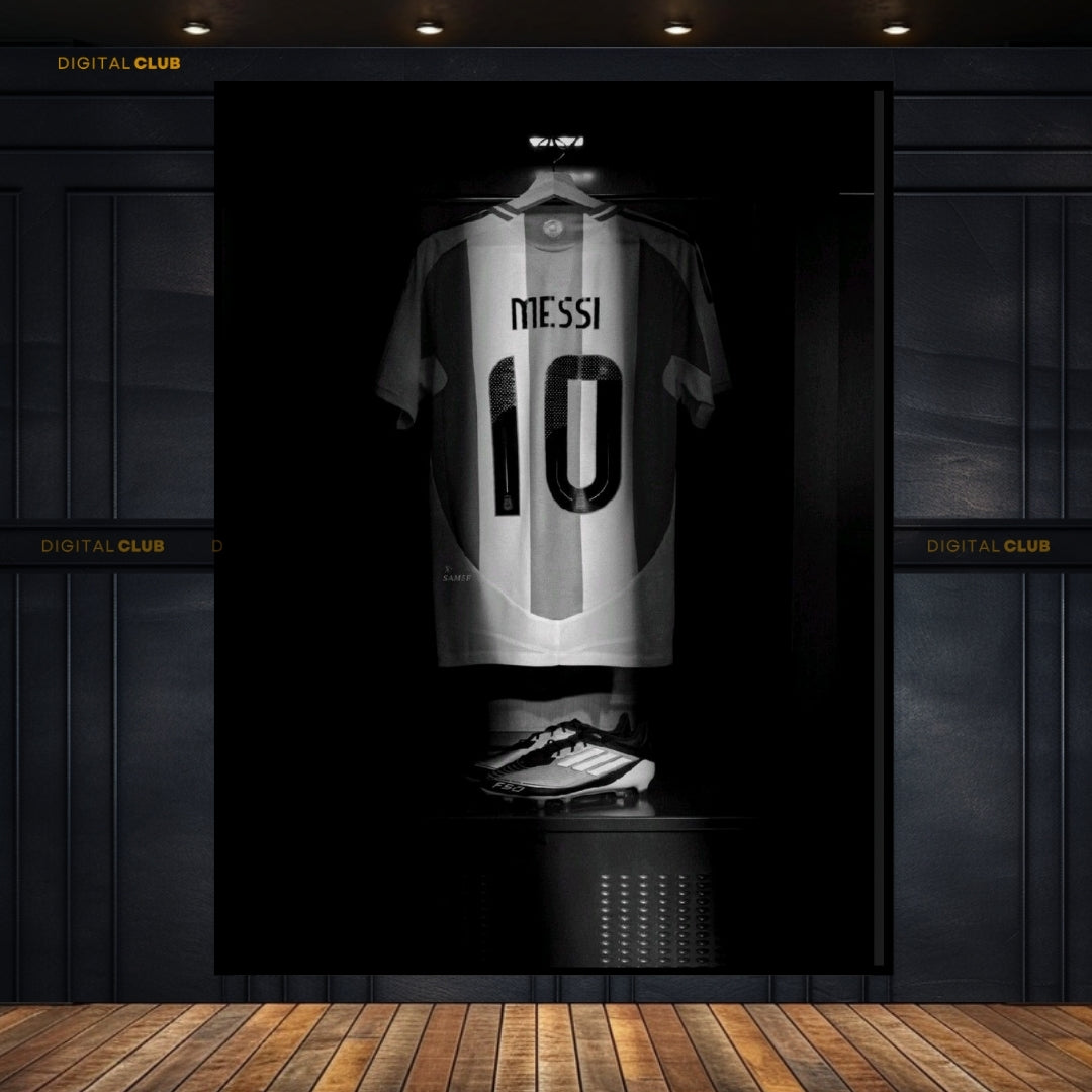 Messi Shirt - Football - Premium Wall Art