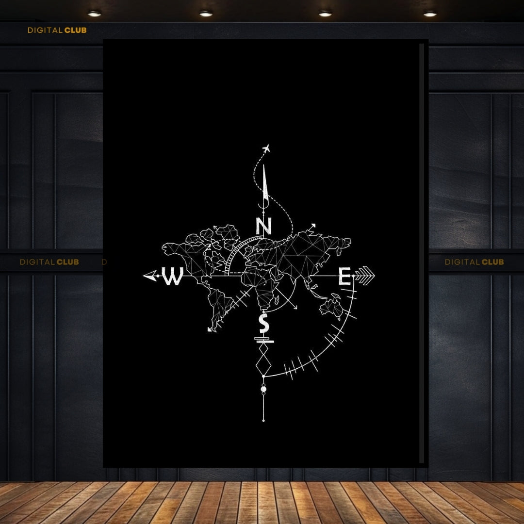 COMPASS Wall Art - Premium Wall Art
