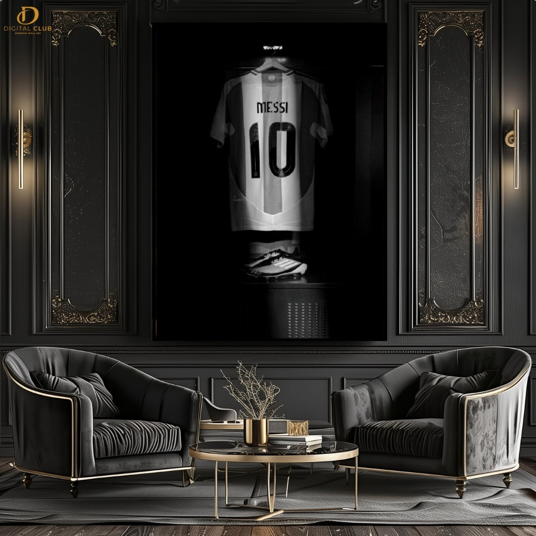 Messi Shirt - Football - Premium Wall Art