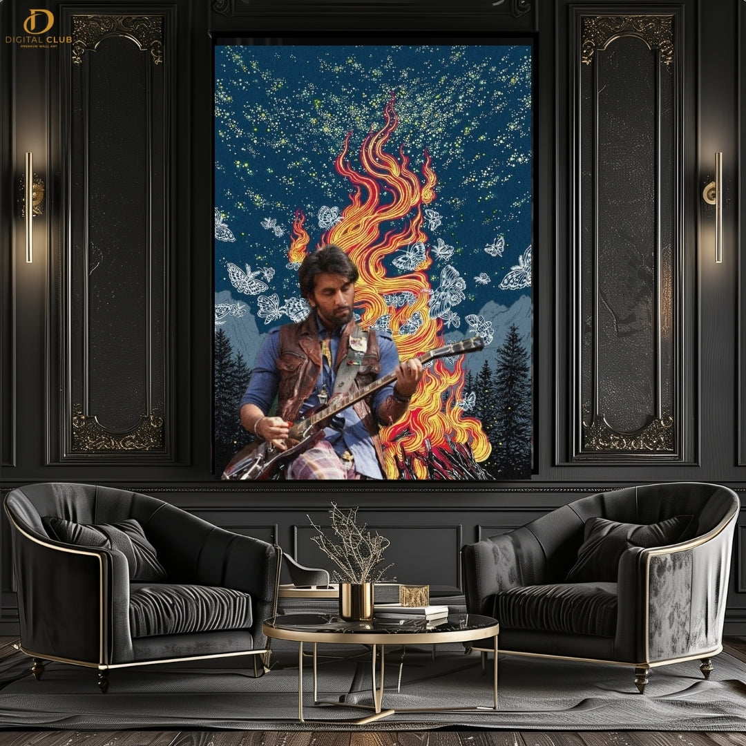 ROCKSTAR- Ranbir Kapoor - Premium Wall Art