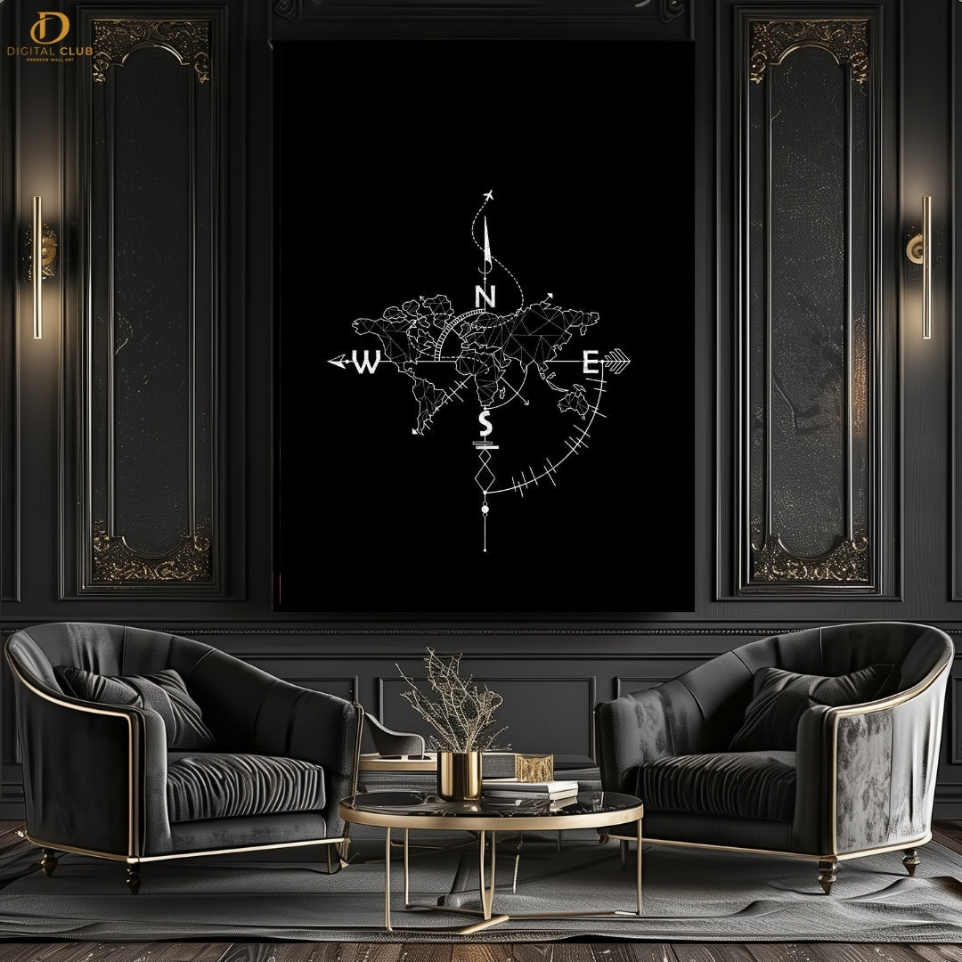 COMPASS Wall Art - Premium Wall Art