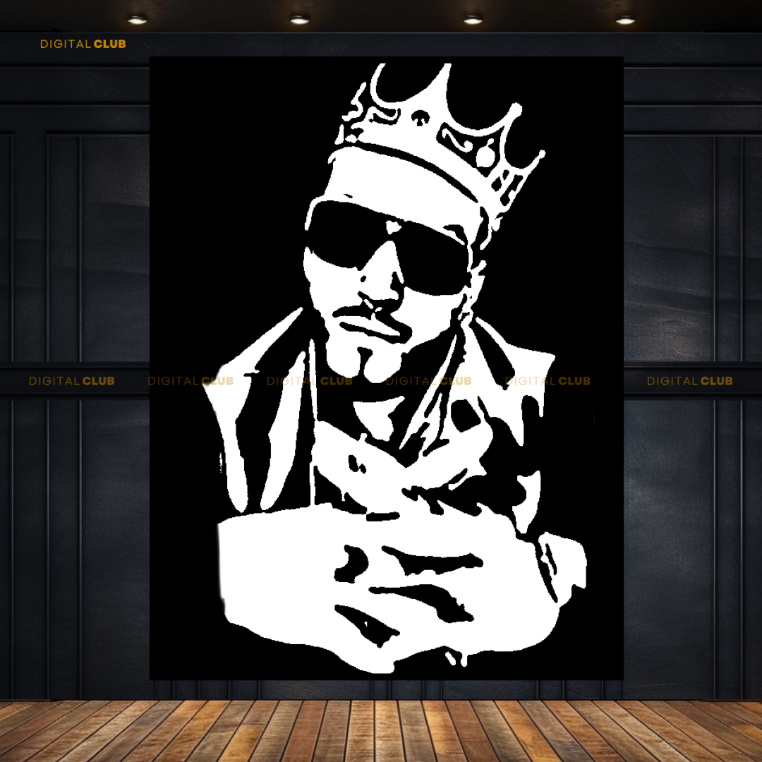 Imran Khan B&W Music Artist Premium Wall Art