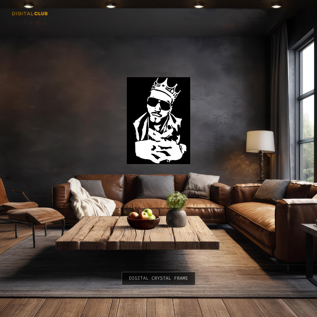 Imran Khan B&W Music Artist Premium Wall Art
