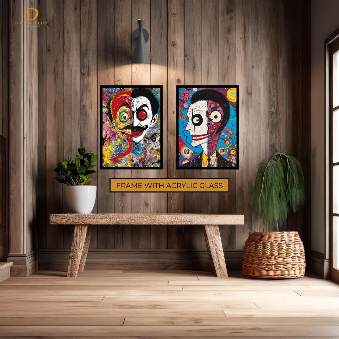 POP ART Artwork 2 - 2 Panel Wall Art