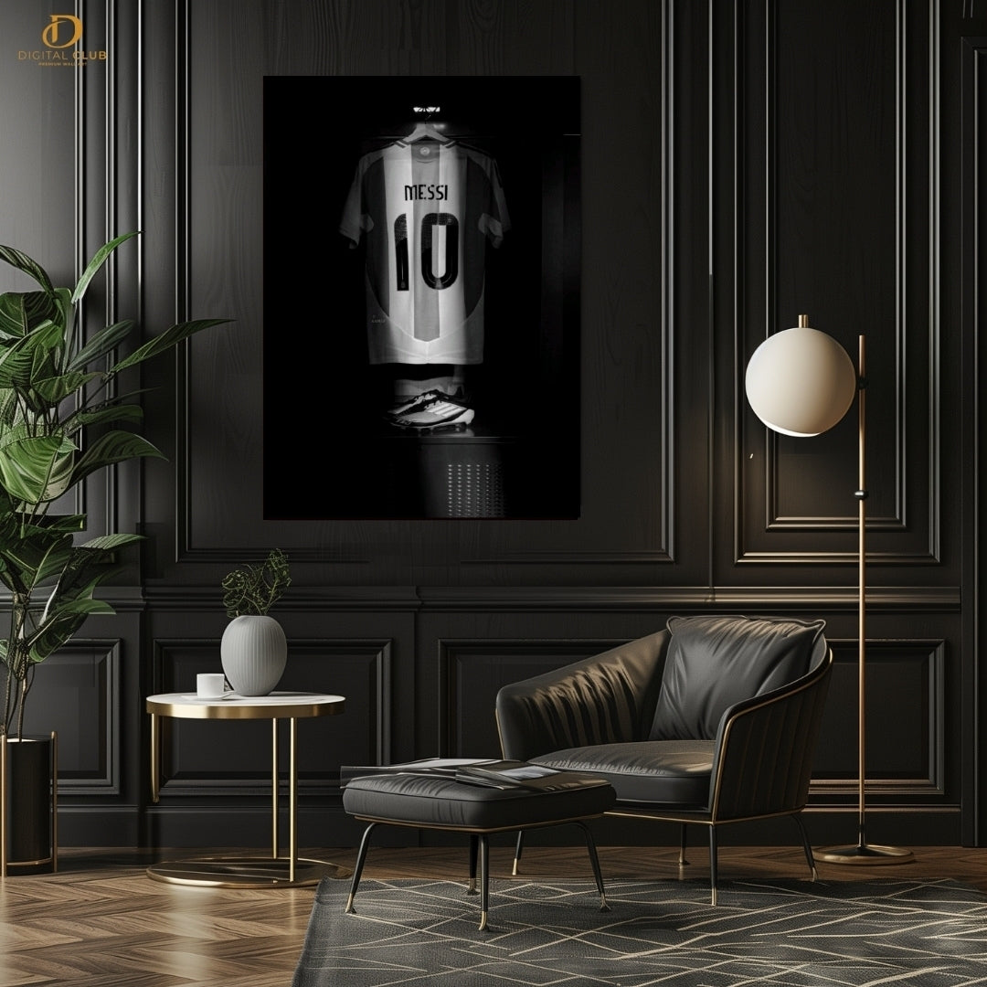 Messi Shirt - Football - Premium Wall Art