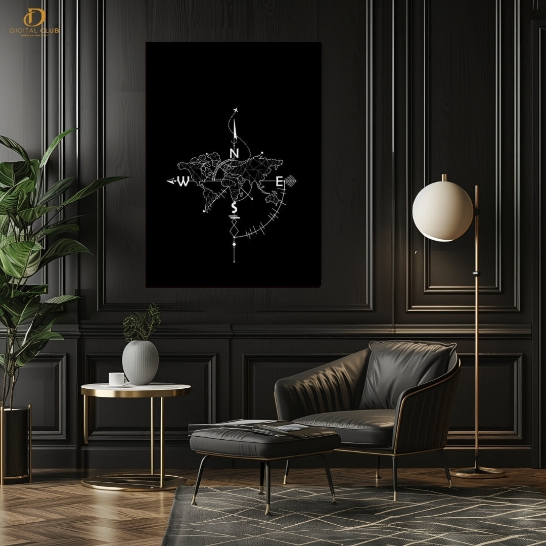 COMPASS Wall Art - Premium Wall Art