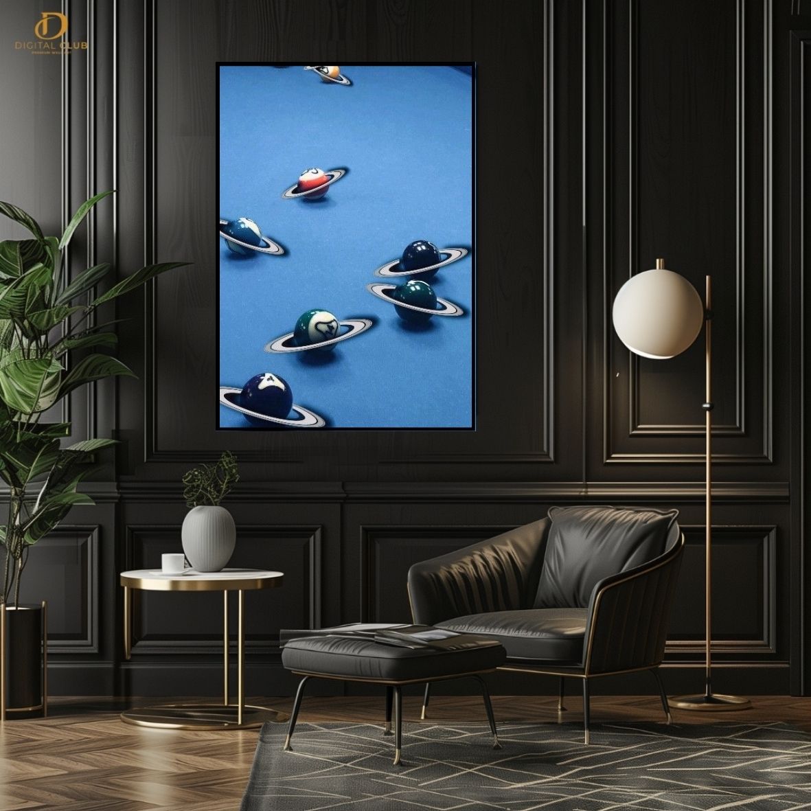 Billiards Balls Artwork -Premium Wall Art