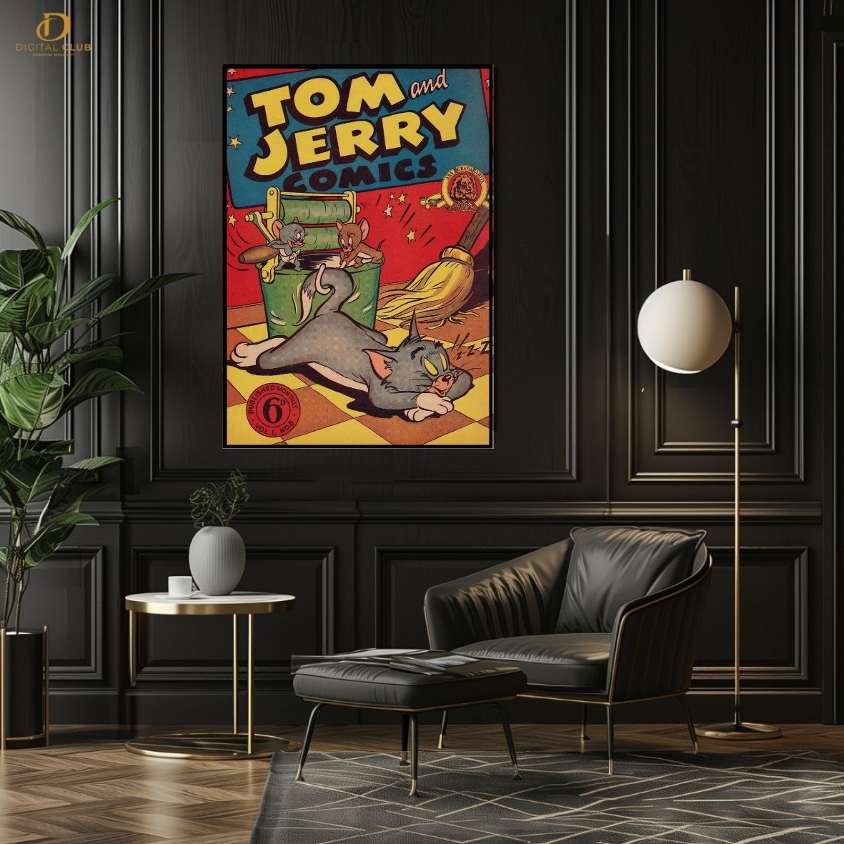 Tom and Jerry Poster - Cartoon - Premium Wall Art