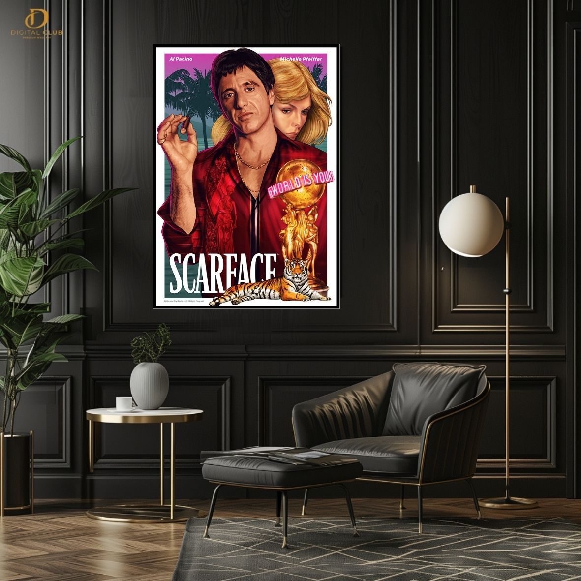 Scarface Poster - Movie- Premium Wall Art
