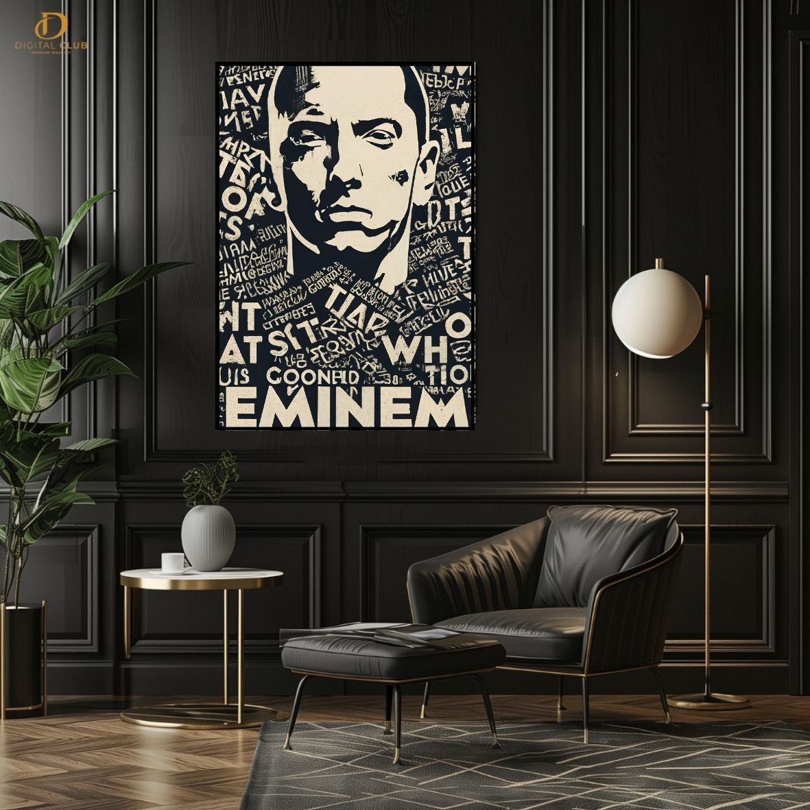 Eminem Graphic 2- Music Artist- Premium Wall Art
