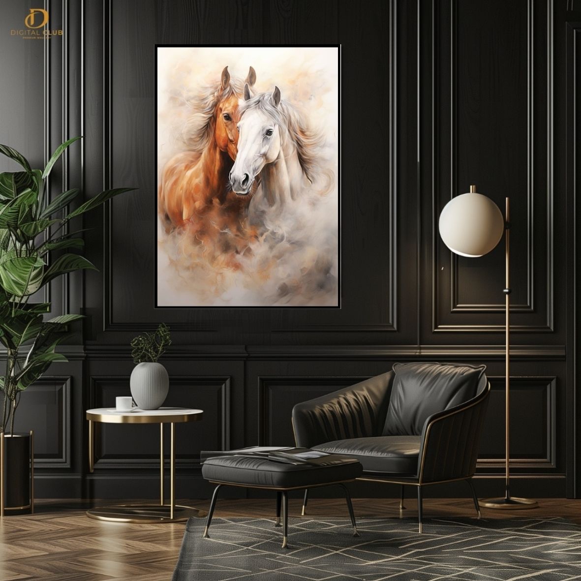 Horse Artwork 12- Animal-Premium Wall Art