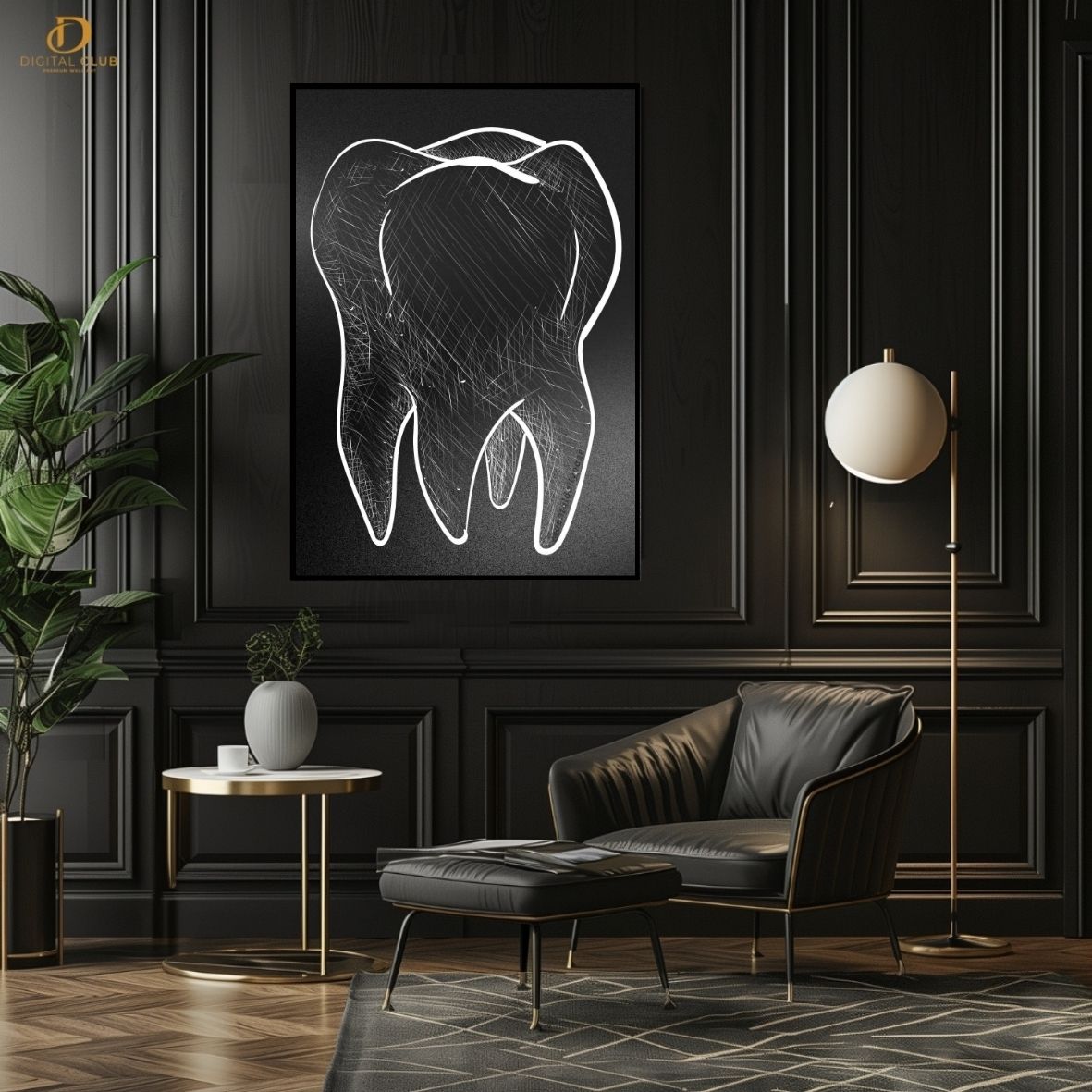 Doctor Teeth Artwork -Office- Premium Wall Art