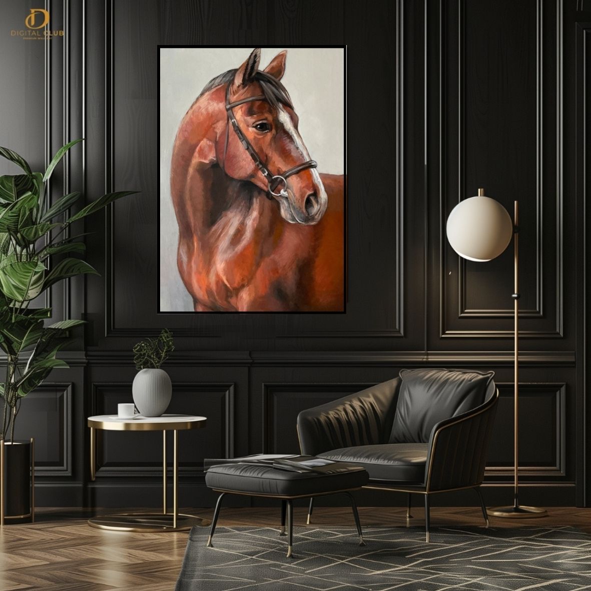 Horse Artwork 16- Animal-Premium Wall Art