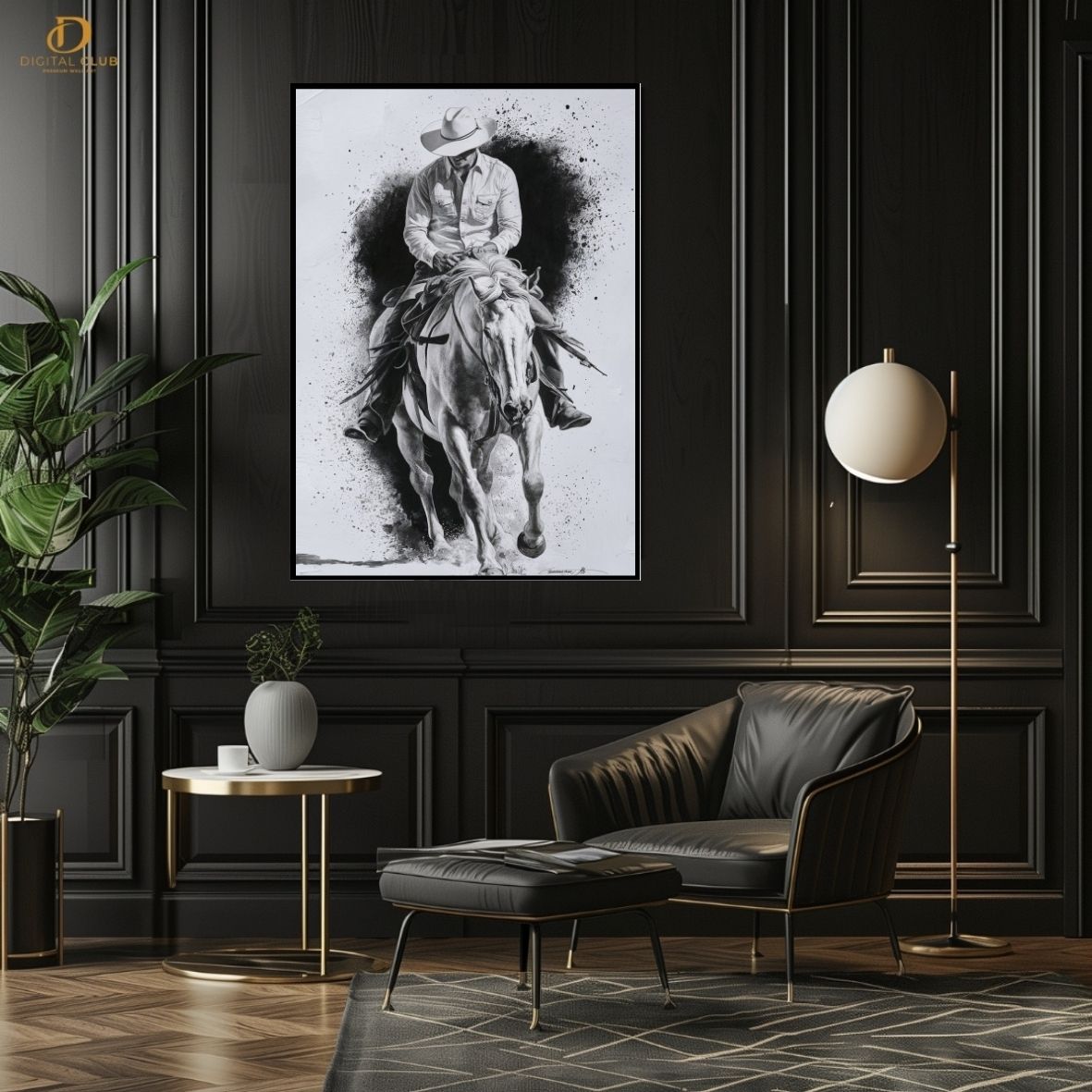 Horse Artwork 24- Animal-Premium Wall Art