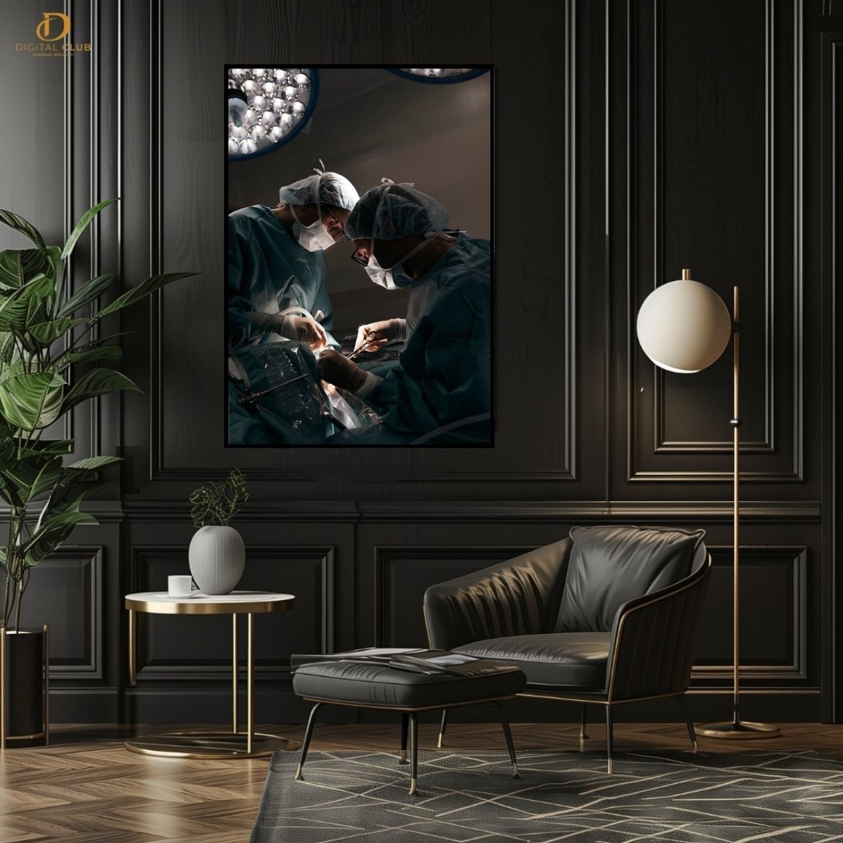 Doctor Artwork 3 -Office- Premium Wall Art