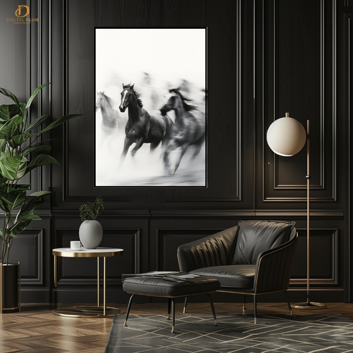 Horse Artwork 17- Animal-Premium Wall Art