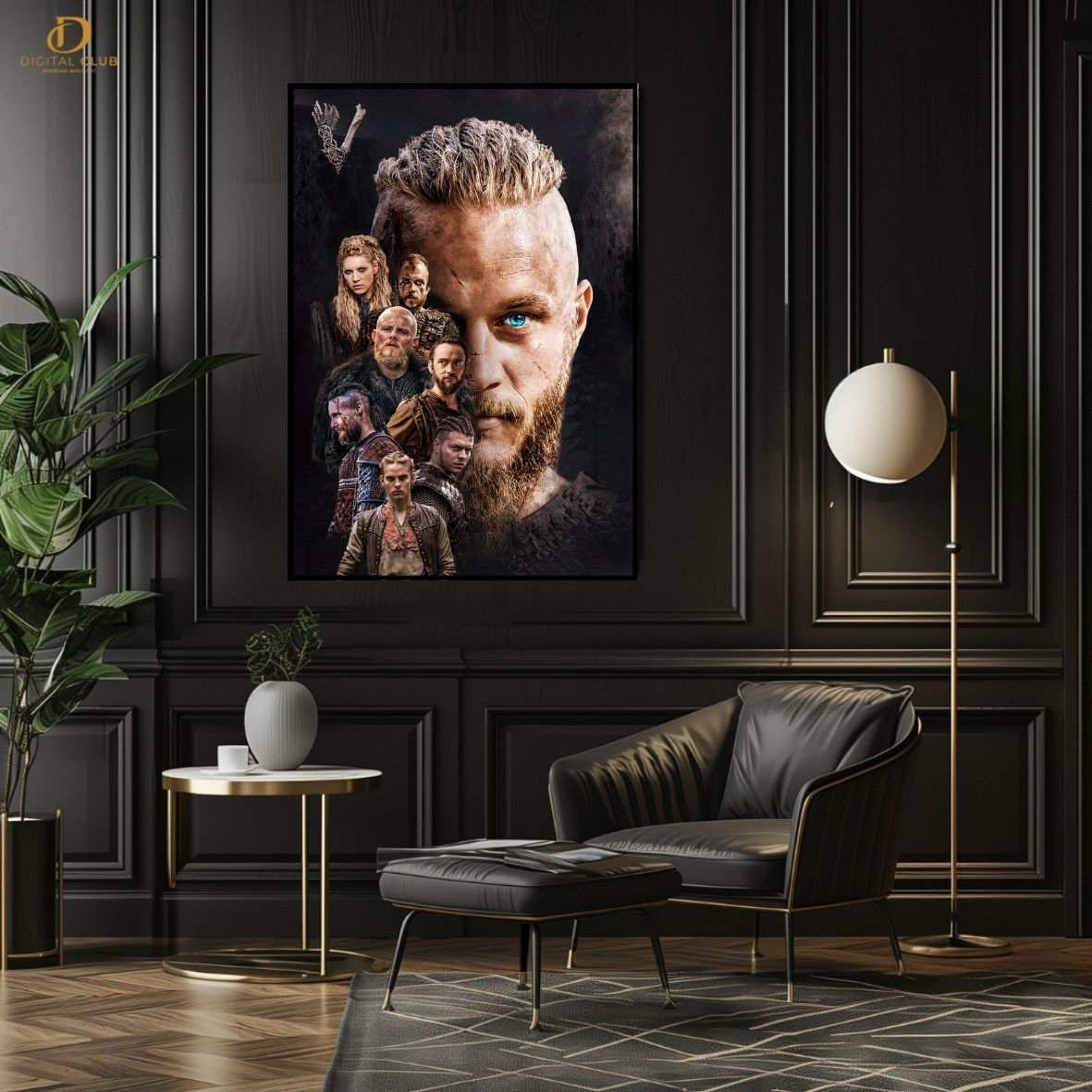Vikings Poster 5 - Movie- Premium Wall Art
