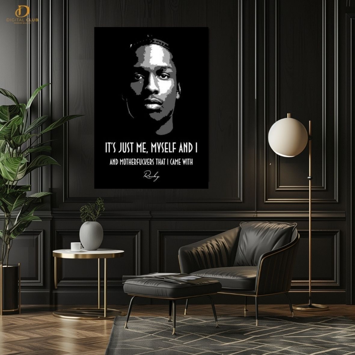 ASAP ROCKY "Quote" - Music Artist - Premium Wall Art