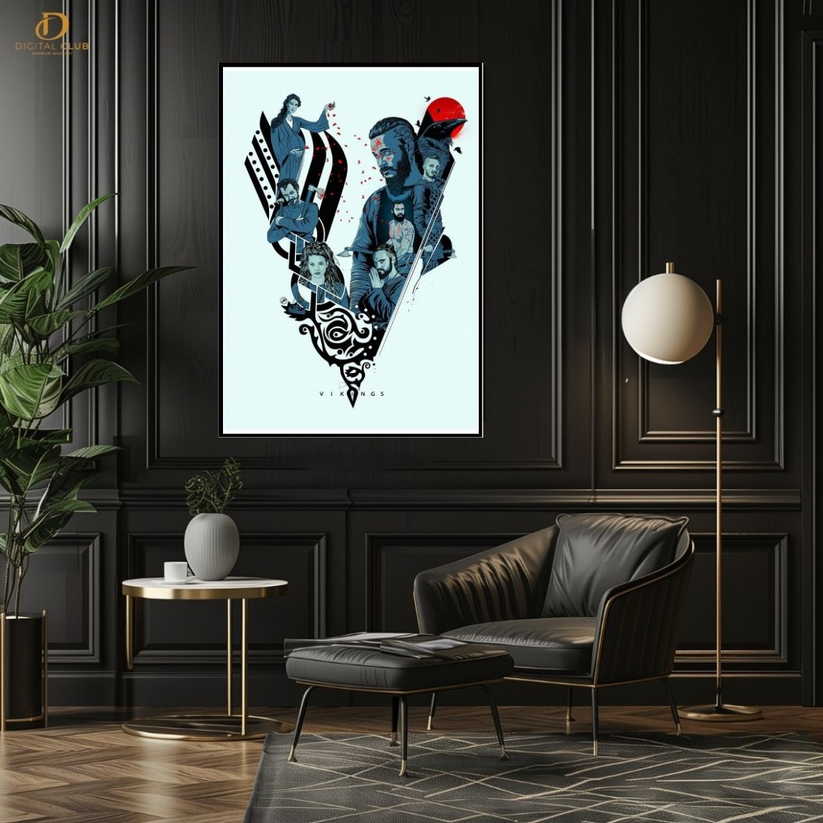 Vikings Poster - Movie- Premium Wall Art