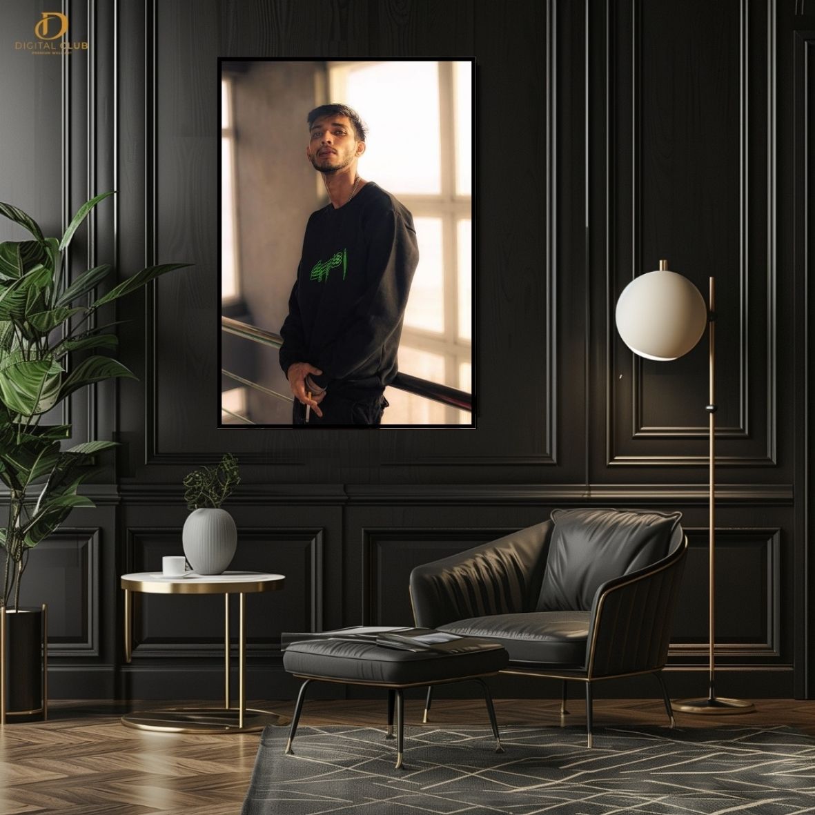 Talha Anjum Portrait - Music- Premium Wall Art