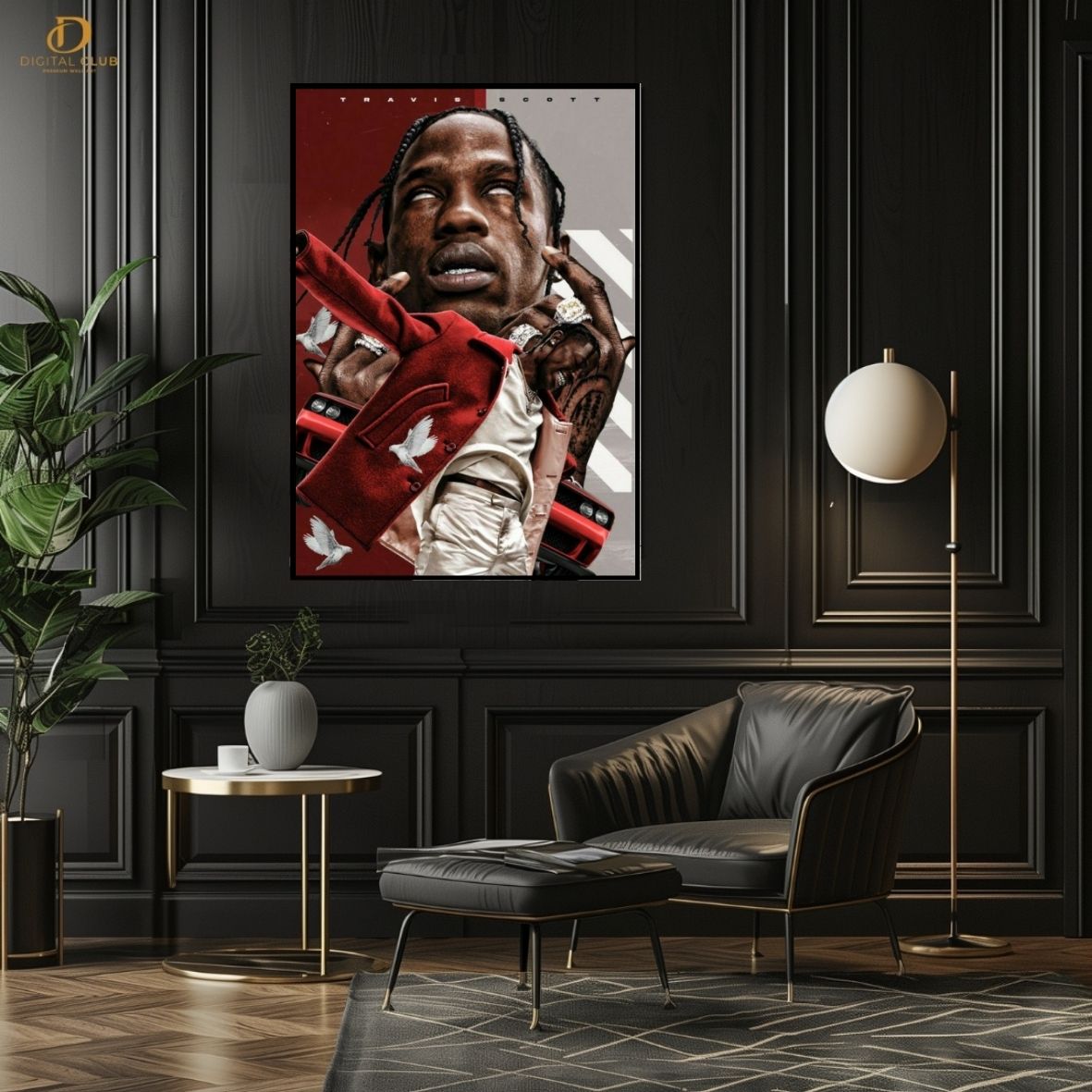 Travis Scott 8 -Music Artist- Premium Wall Art