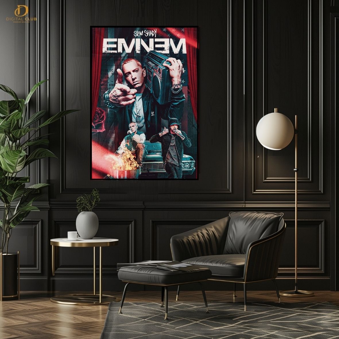 Eminem Artwork - Music Artist - Premium Wall Art