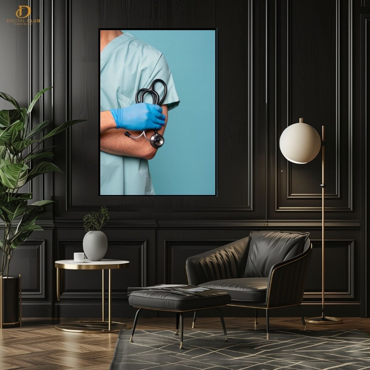 Doctor Artwork 2 -Office- Premium Wall Art