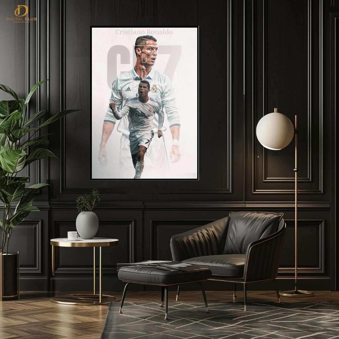 Ronaldo Artwork 5- Football -Premium Wall Art