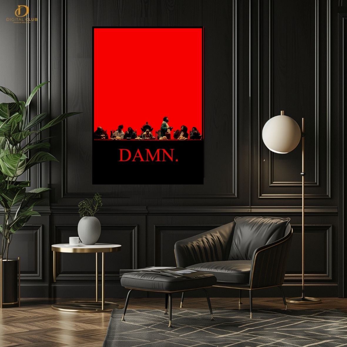 Kendrick "DAMN"- Music Artist - Premium Wall Art