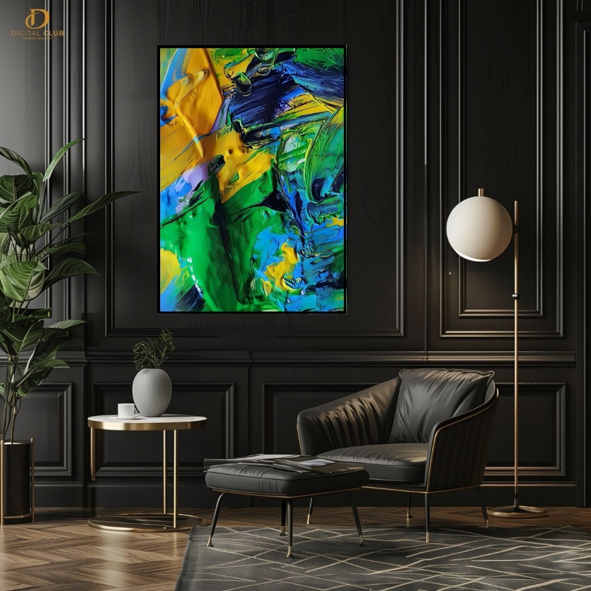 Oil Painting Artwork -Abstract- Premium Wall Art