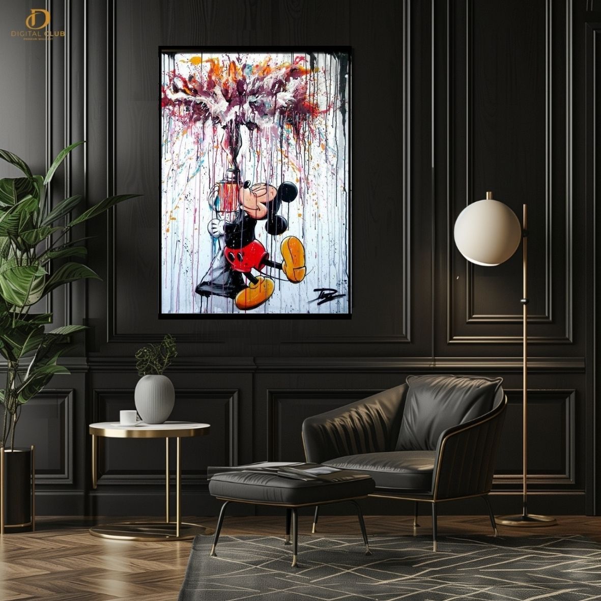 Mickey Paint -Pop Art- Premium Wall Art - Art Digital Club