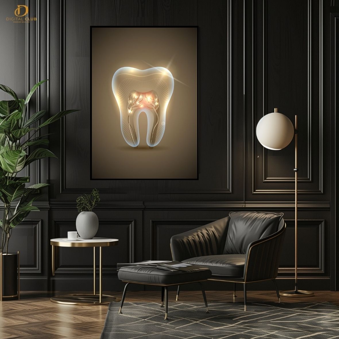 Doctor Dental Teeth -Office- Premium Wall Art