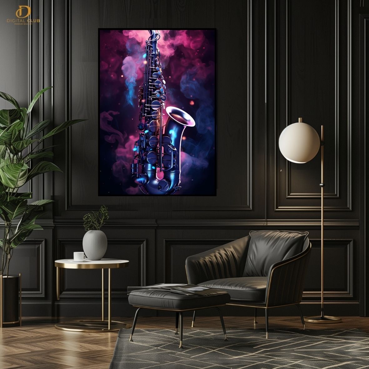 Saxophone - Music- Premium Wall Art