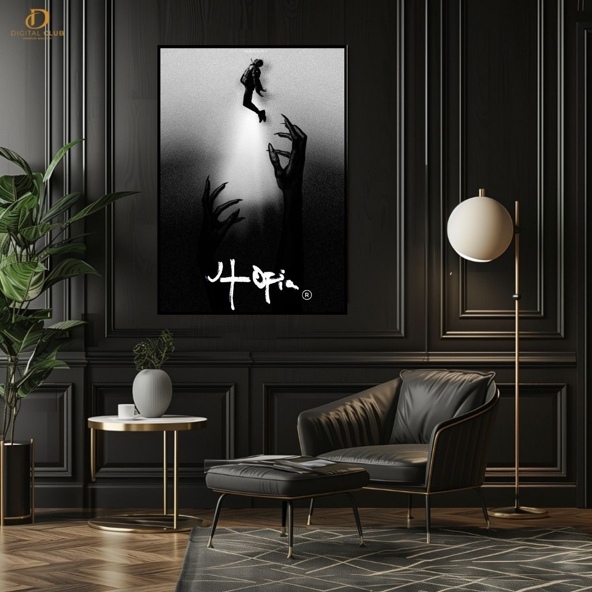 Travis Scott Graphic Art 3 -Music Artist- Premium Wall Art