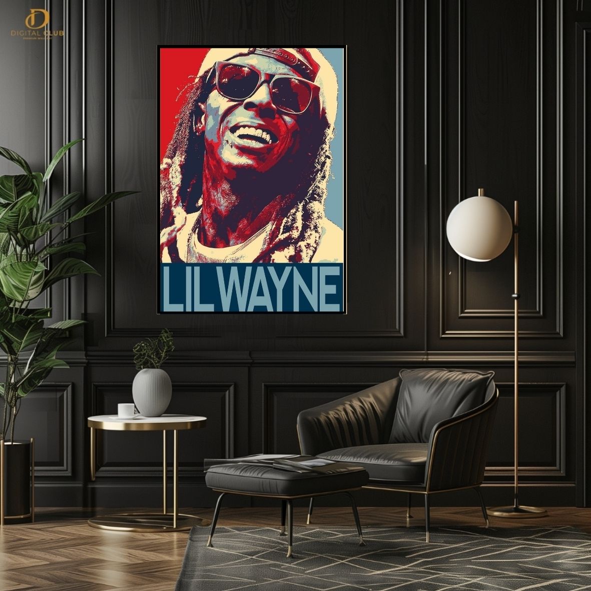 Lil Wayne - Music Artist - Premium Wall Art