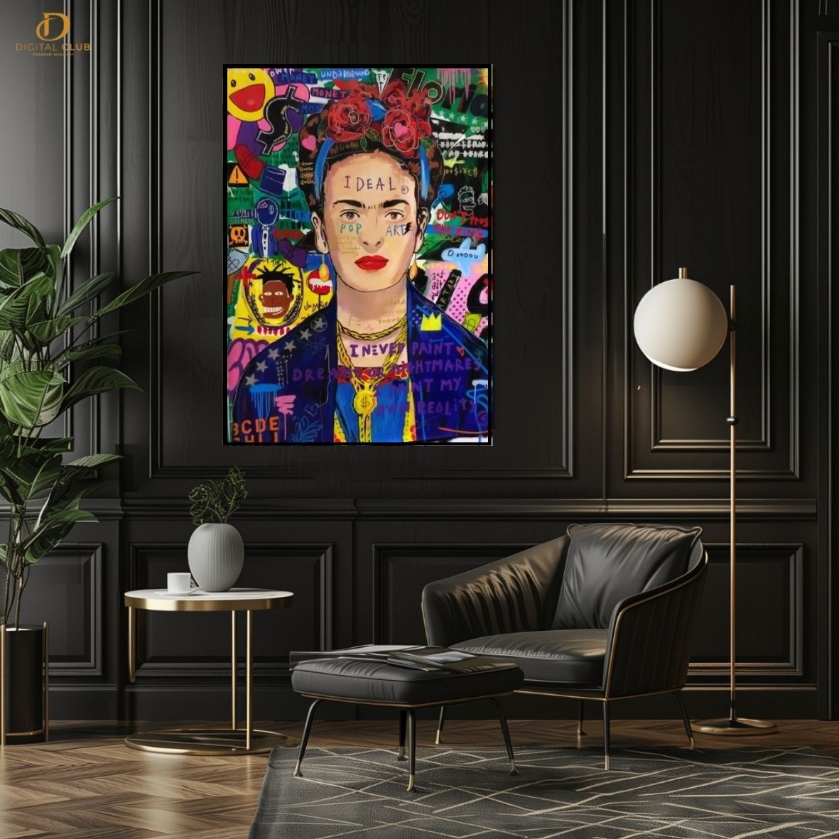 Blue Girl - Pop Art - Premium Wall Art