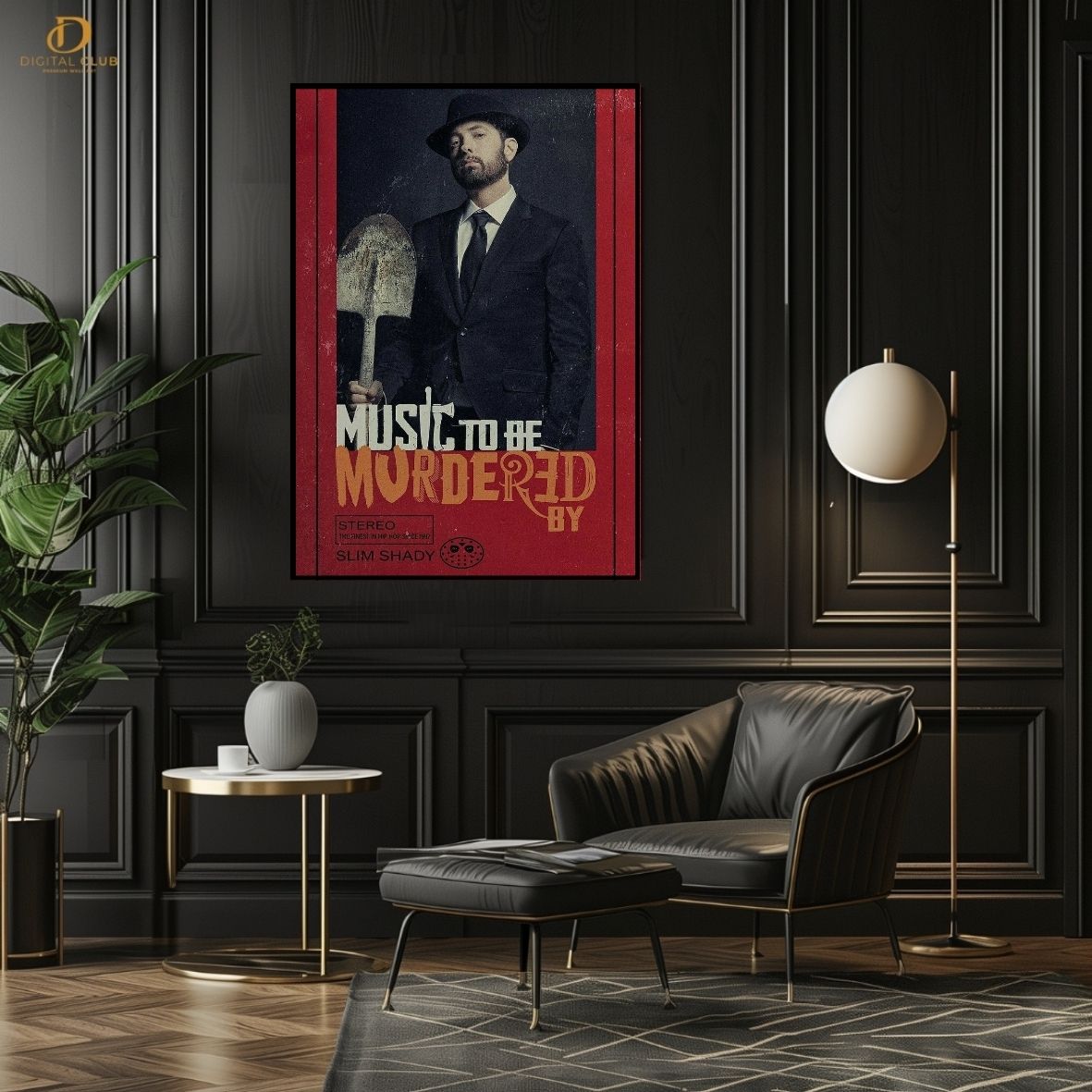 Eminem Rap God - Music Artist- Premium Wall Art