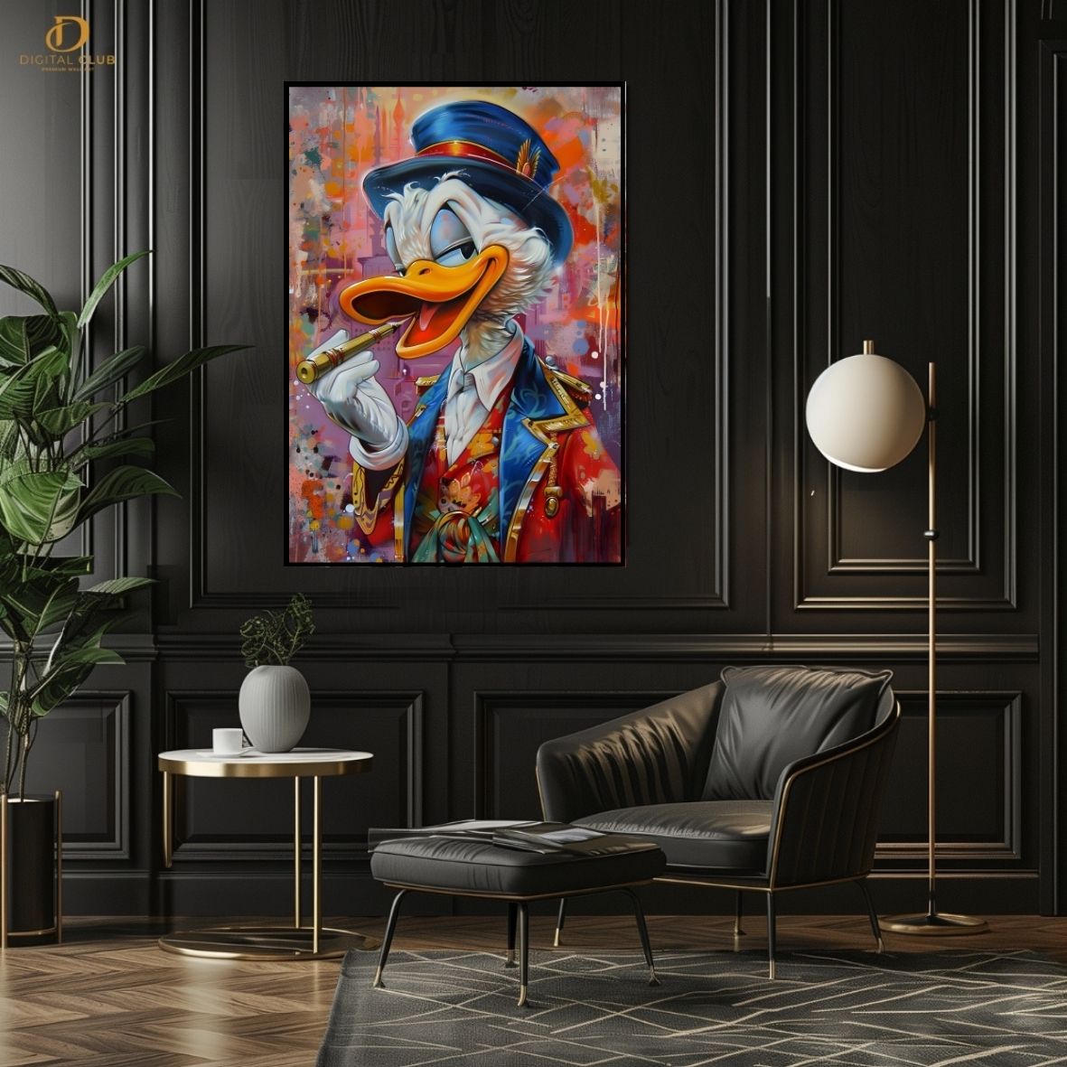 Duck Pop Art -Graphic- Premium Wall Art - Art Digital Club