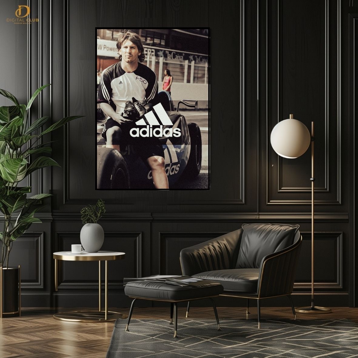 Messi Adidas- Football- Premium Wall Art - Art Digital Club