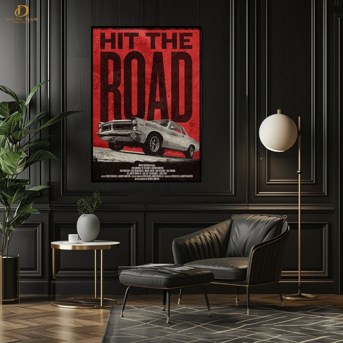 Hit The Road- Car- Premium Wall Art - Art Digital Club