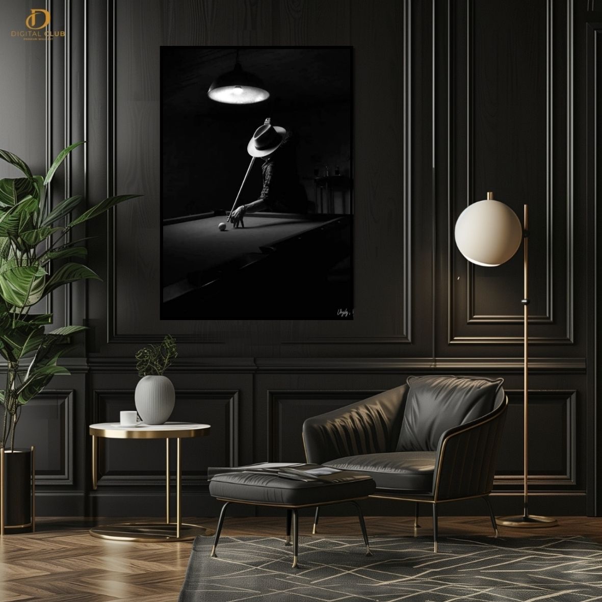 Snooker Aesthetic - Artwork -Premium Wall Art