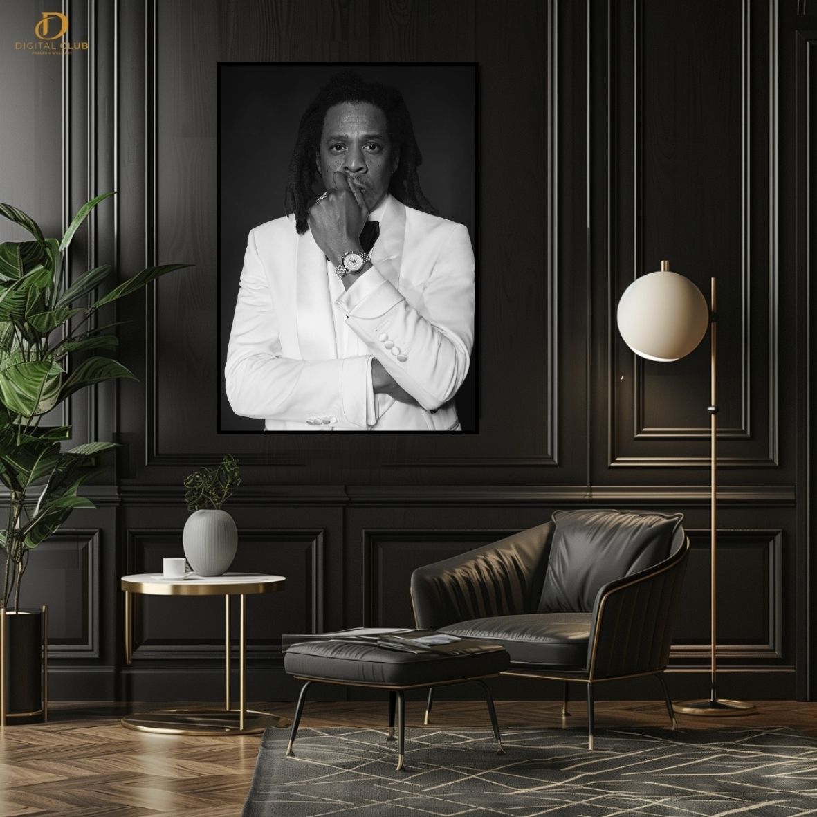 Jay-Z - Music Artist- Premium Wall Art