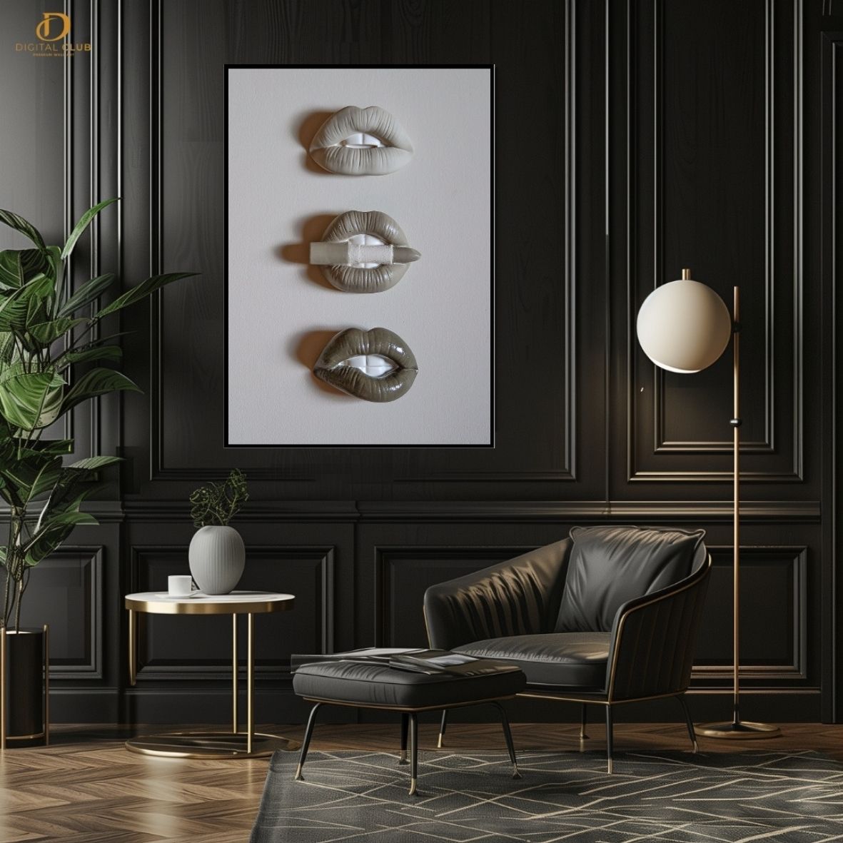 Lips Artwork -Aesthetic- Premium Wall Art